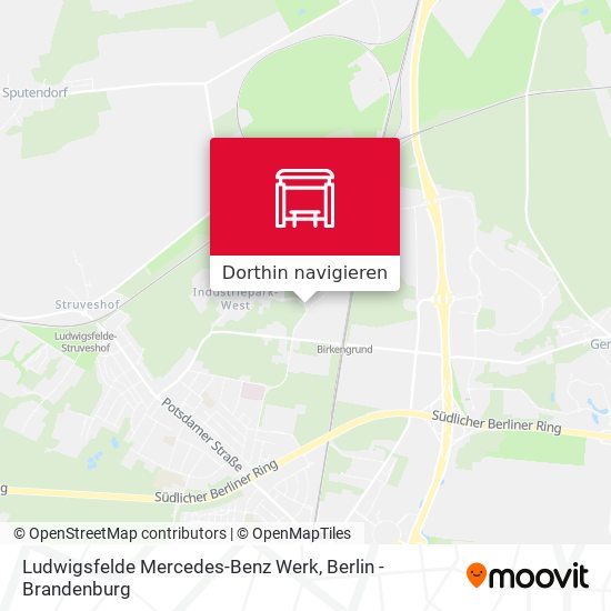 Ludwigsfelde Mercedes-Benz Werk Karte