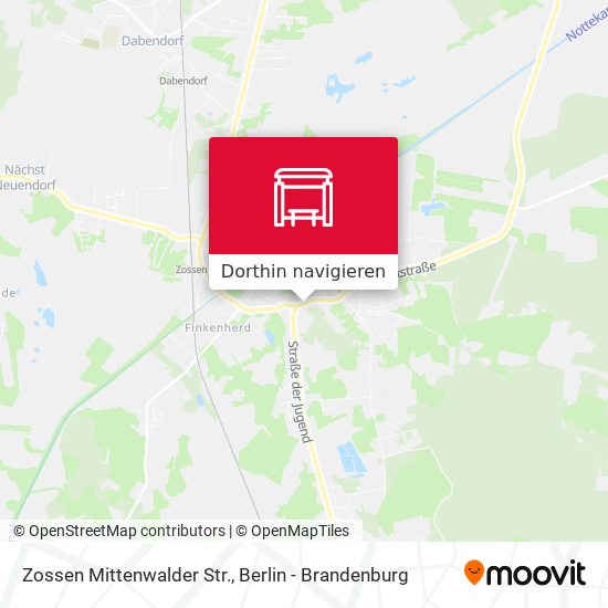 Zossen Mittenwalder Str. Karte