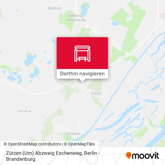 Zützen (Um) Abzweig Eschenweg Karte