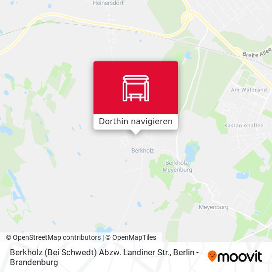 Berkholz (Bei Schwedt) Abzw. Landiner Str. Karte