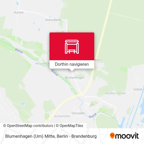 Blumenhagen (Um) Mitte Karte