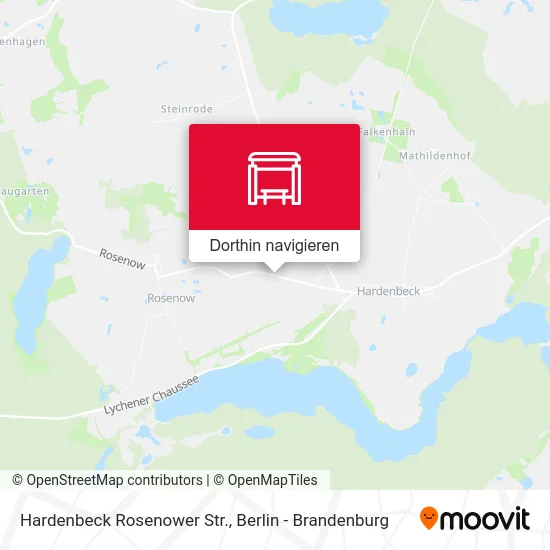 Hardenbeck Rosenower Str. Karte