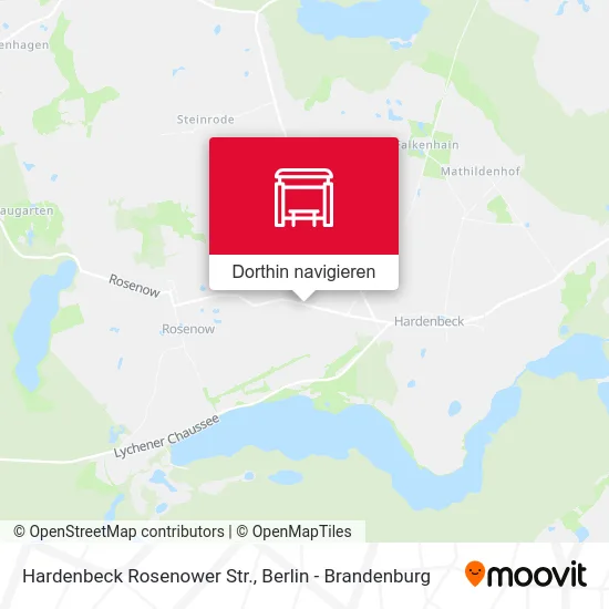 Hardenbeck Rosenower Str. Karte