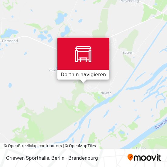 Criewen Sporthalle Karte