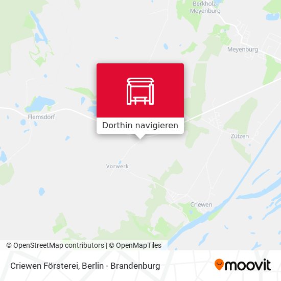 Criewen Försterei Karte