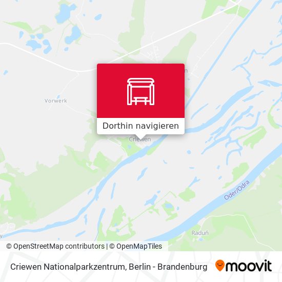 Criewen Nationalparkzentrum Karte