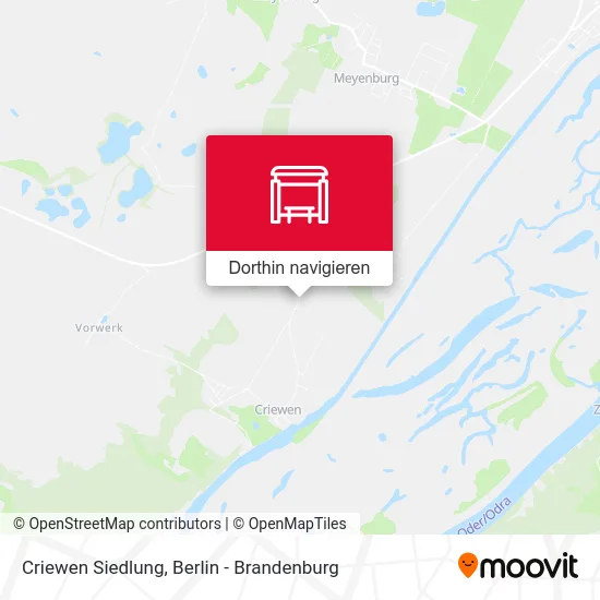 Criewen Siedlung Karte