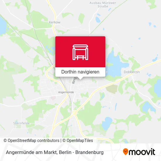 Angermünde am Markt Karte
