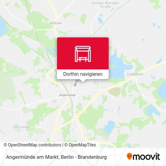 Angermünde am Markt Karte