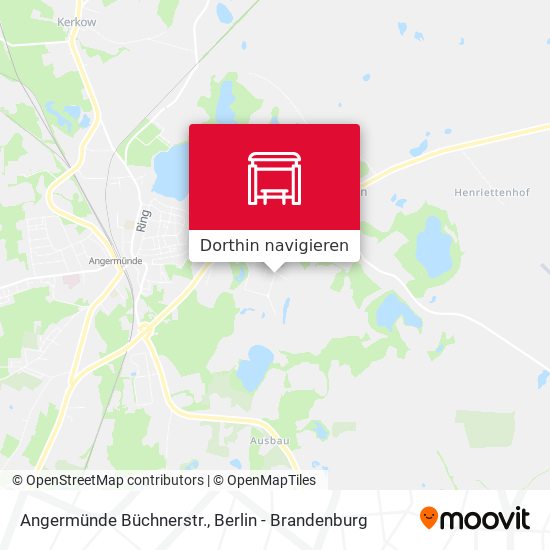 Angermünde Büchnerstr. Karte