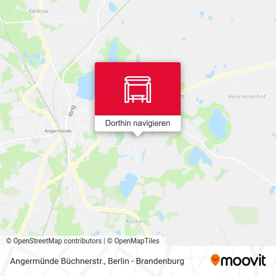 Angermünde Büchnerstr. Karte