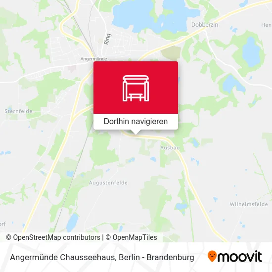 Angermünde Chausseehaus Karte