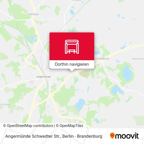 Angermünde Schwedter Str. Karte