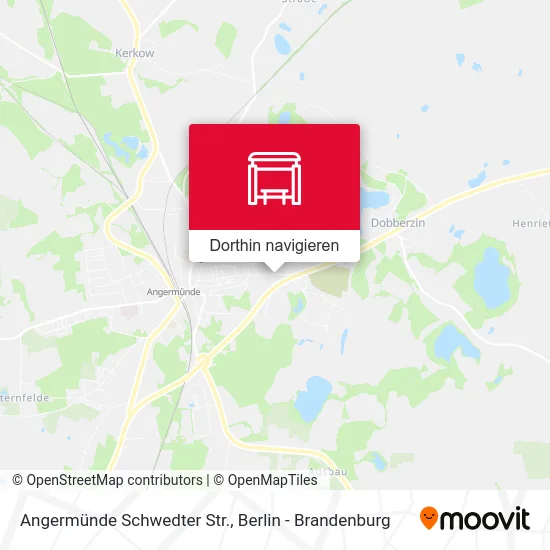 Angermünde Schwedter Str. Karte