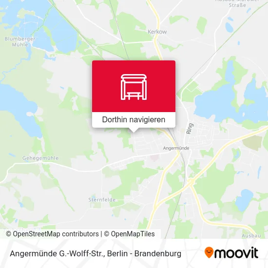 Angermünde G.-Wolff-Str. Karte