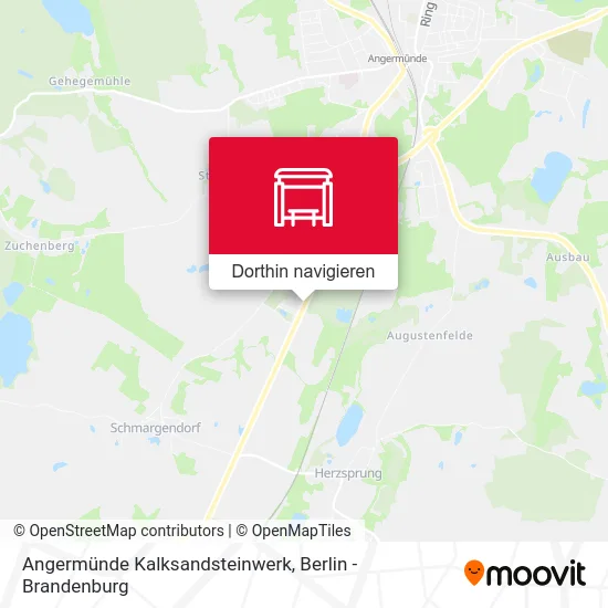 Angermünde Kalksandsteinwerk Karte