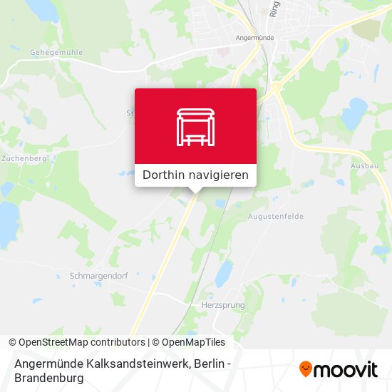 Angermünde Kalksandsteinwerk Karte