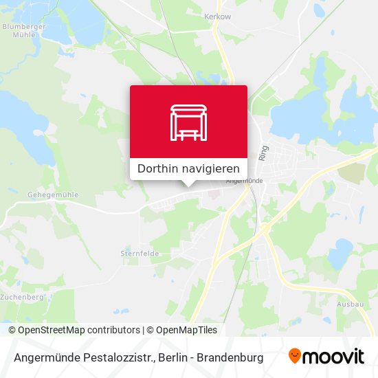 Angermünde Pestalozzistr. Karte