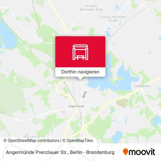 Angermünde Prenzlauer Str. Karte