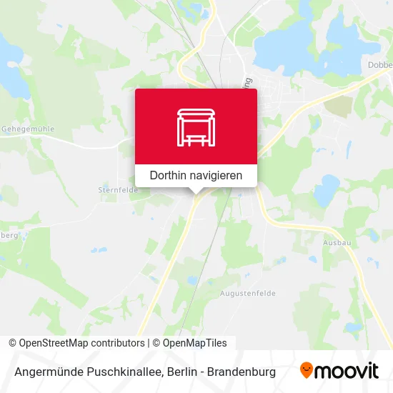 Angermünde Puschkinallee Karte