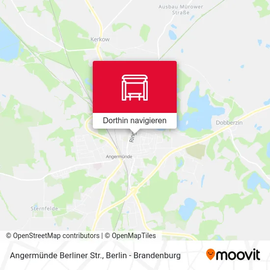 Angermünde Berliner Str. Karte