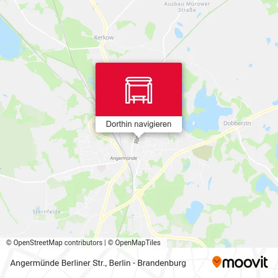 Angermünde Berliner Str. Karte