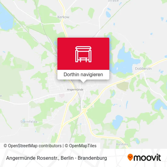 Angermünde Rosenstr. Karte