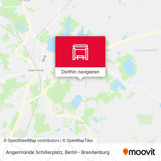 Angermünde Schillerplatz Karte
