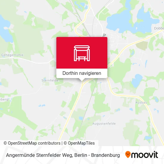 Angermünde Sternfelder Weg Karte