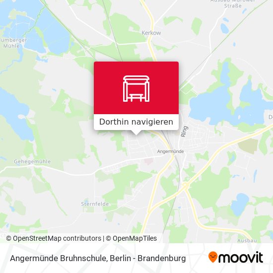 Angermünde Bruhnschule Karte