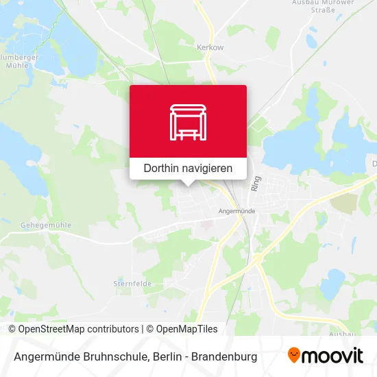 Angermünde Bruhnschule Karte