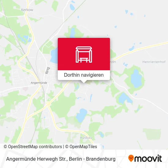 Angermünde Herwegh Str. Karte