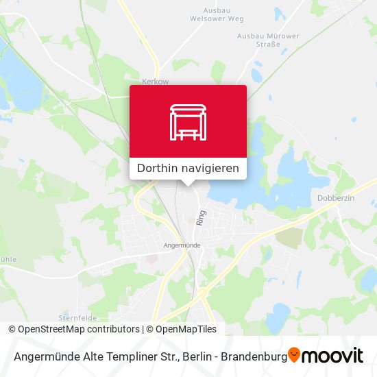 Angermünde Alte Templiner Str. Karte