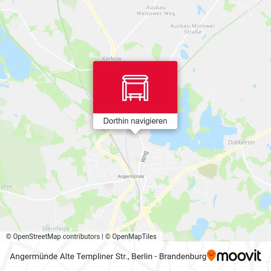 Angermünde Alte Templiner Str. Karte