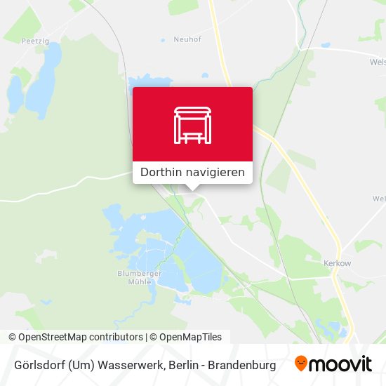 Görlsdorf (Um) Wasserwerk Karte