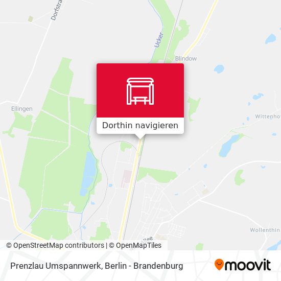 Prenzlau Umspannwerk Karte