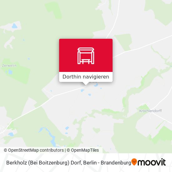 Berkholz (Bei Boitzenburg) Dorf Karte