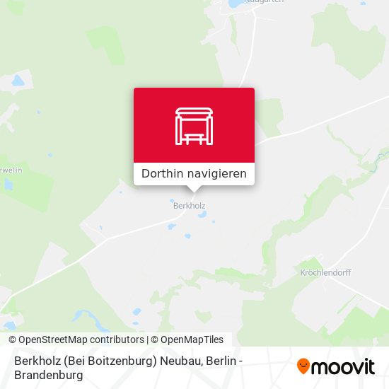 Berkholz (Bei Boitzenburg) Neubau Karte