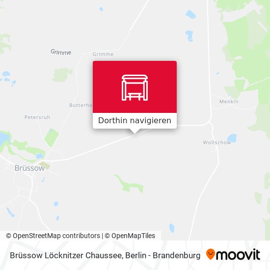 Brüssow Löcknitzer Chaussee Karte