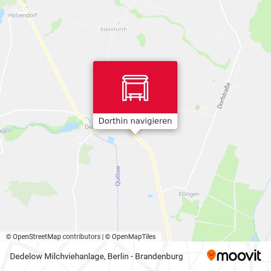 Dedelow Milchviehanlage Karte