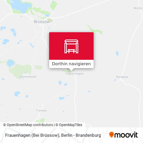 Frauenhagen (Bei Brüssow) Karte