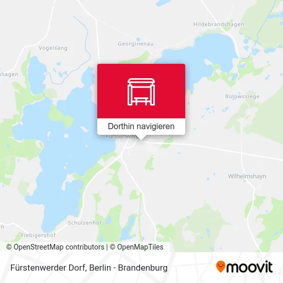 Fürstenwerder Dorf Karte