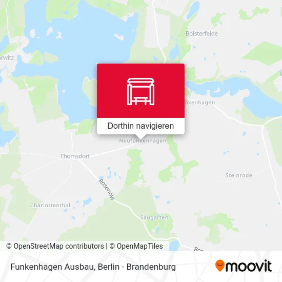 Funkenhagen Ausbau Karte