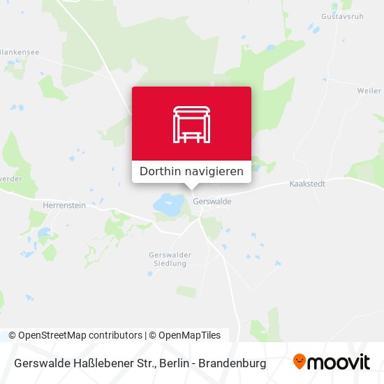 Gerswalde Haßlebener Str. Karte