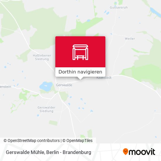 Gerswalde Mühle Karte