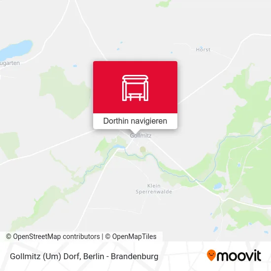 Gollmitz (Um) Dorf Karte
