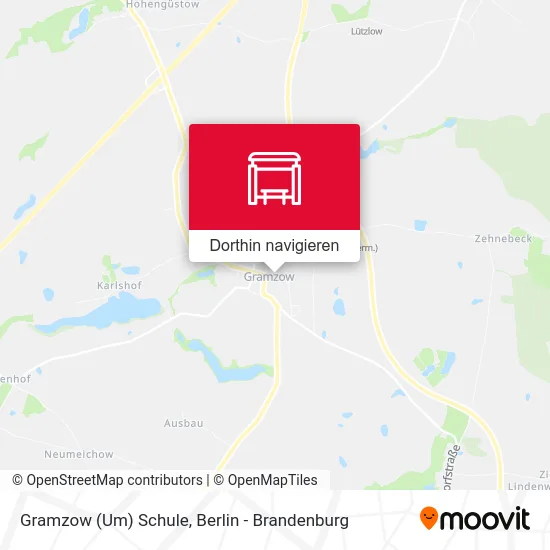 Gramzow (Um) Schule Karte
