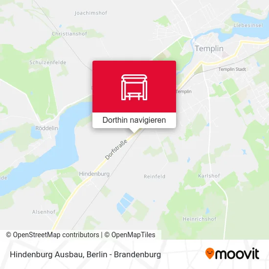 Hindenburg Ausbau Karte