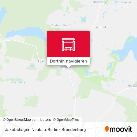 Jakobshagen Neubau Karte