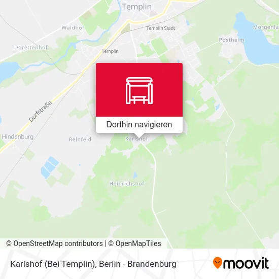 Karlshof (Bei Templin) Karte